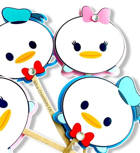 Donald Duck Cupcake Toppers Donald Duck Party Supplies Daisy Duck