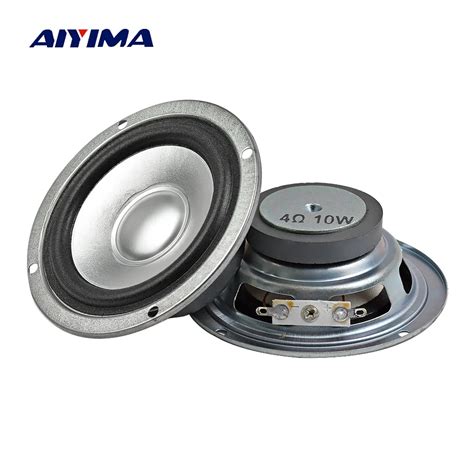 Aiyima Pcs Inch Portable Speakers Ohm W Tweeters Diy For Mini