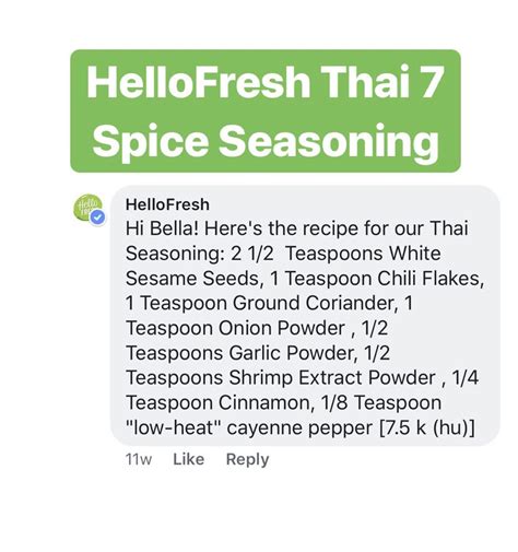 Hellofresh Thai 7 Spice Seasoning