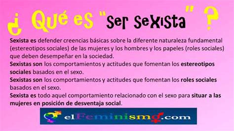 Sexismo Definición Ejemplos Y Características El Feminismo