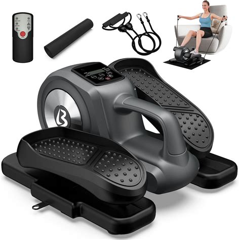 Pooboo Compact Under Desk Magnetic Elliptical Machine, Pre-Assembled ...