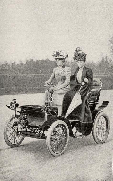 Viennese Ladies In Their Schnauferl Automobile Magazine 1900 Old