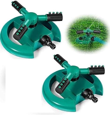 Limbjal Automatic 360 Rotating Adjustable Round 3 Arm Lawn Water