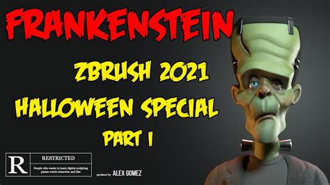 Zbrush Speed Sculpt Character Frankenstein Halloween Special Youtube