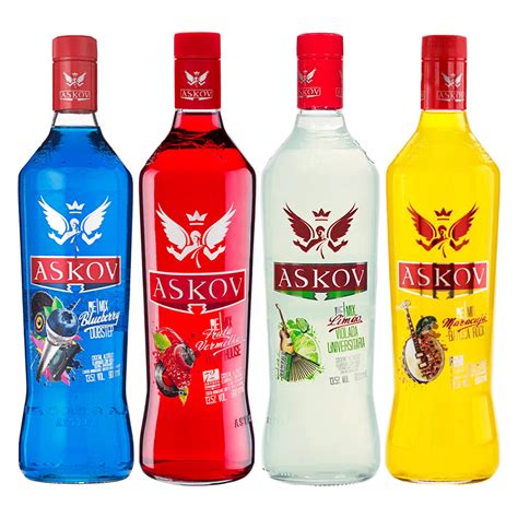 Vodka Askov Ml Escolha Seu Sabor Shopee Brasil