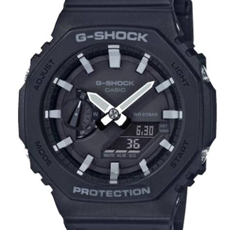 Montre Homme Casio G Shock Chrono Résine Noir Ga 2100 1aer