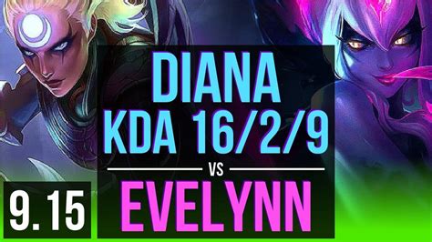 Diana Vs Evelynn Jungle 10m Mastery Points Kda 1629 500 Games