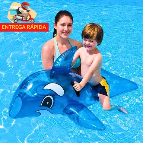 Boia Inflavel Divertida Baleia Azul Infantil 1 57m Boia Bote Para