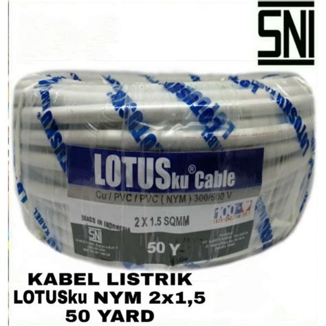 Jual Kabel Listrik Kawat Lotusku Nym Yard Y Shopee Indonesia