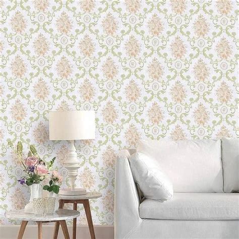 Floral Design Royal White Pvc Wallpaper At Rs Sq Ft In Mumbai Id