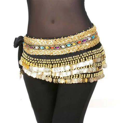 2017 248 Coin Double Strand Diamond Belly Dance Belt Belly Dance Belts