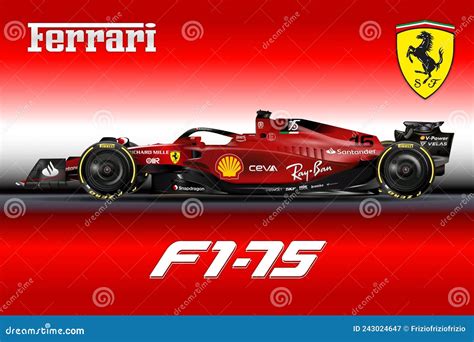 Ferrari F1 75 Formula 1, Charles Leclerc Number 16, 2022 Editorial Photography - Illustration of ...