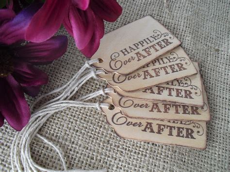 Favor Tags SET OF 10 Happily Ever After Favor Gift Tags or - Etsy