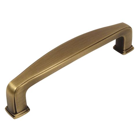 Cosmas Bab Brushed Antique Brass Modern Cabinet Hardware Handle