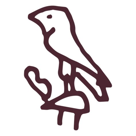 Ancient Egypt Bird Hieroglyphs Symbol Transparent Png And Svg Vector File