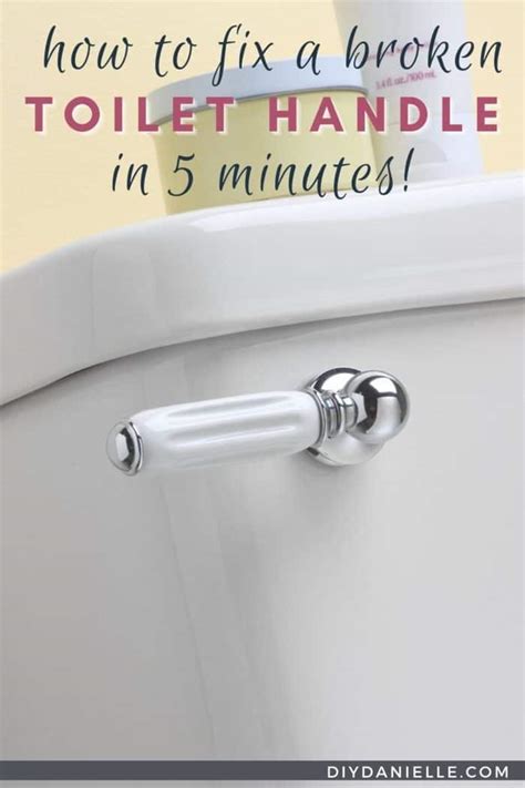 How to Fix a Toilet Handle - DIY Danielle®