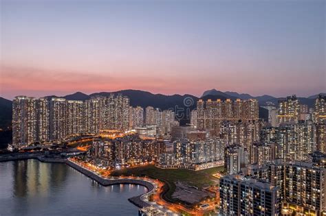 Panorama Aerial View Of Hong Kong City Tseung Kwan O 8 April 2022