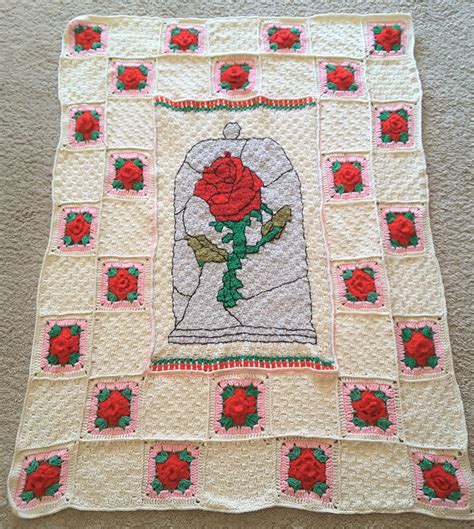 Rose Blanket Crochet Pattern Only | Etsy