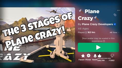 The 3 Stages Of Plane Crazy Roblox Plane Crazy Youtube