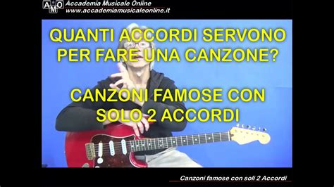 Canzoni Famose Con Solo Due Accordi YouTube