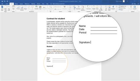 How to Draw a Signature Line in Word 2013 - Kemp Dientiong