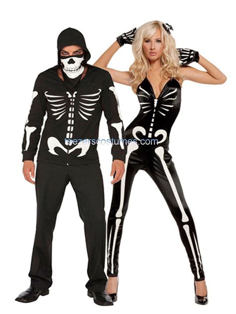 Sexy Skeleton Couples Costumes Adult Halloween Costumes Couples