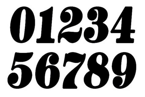 Black And White Numbers Font