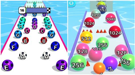 AZ RUN Vs Ball Run Infinity Ball Run 2048 Max Level All Levels