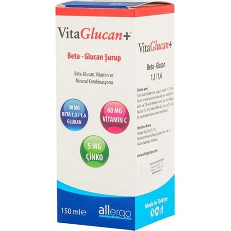 Vitaglucan Ml Urup Beta Glucan Vitamin C Inko Fiyat