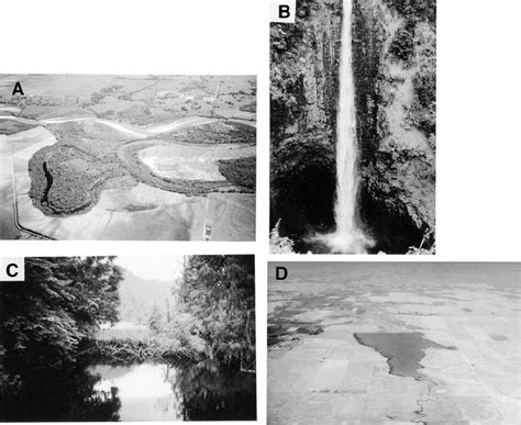 Lakes Formed By River Action And Other Agents A An Oxbow Lake In Download Scientific Diagram