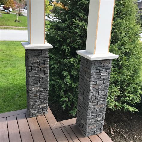 Faux Stone Stacked Stone Pillar Panels