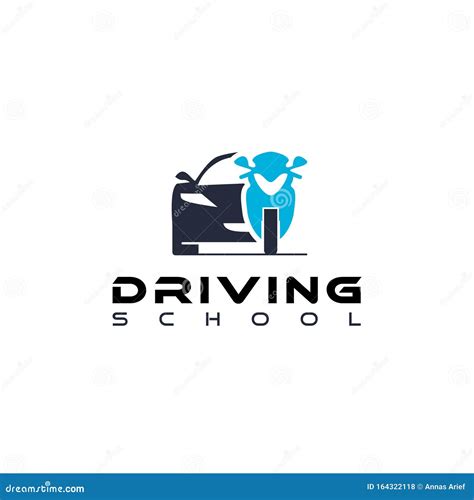 Modern Blue Driving School Logo Design Stock Vector - Illustration of ...