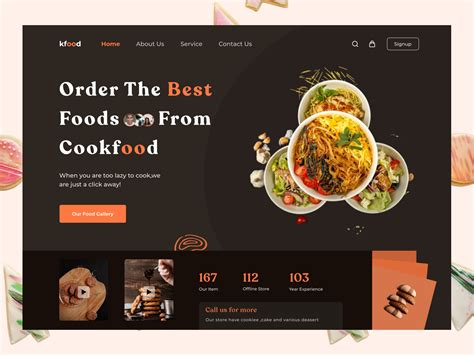 Food Web Header Design By Nure Afrin Era On Dribbble