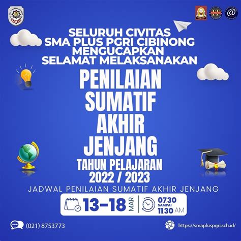 Pelaksanaan Penilaian Sumatif Akhir Jenjang Sma Plus Pgri