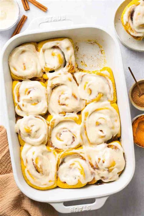 Healthy Pumpkin Cinnamon Rolls That Taste Like The Real Deal Lauren Fit Foodie