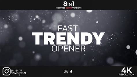 Videohive Fast Trendy Opener Intro Hd