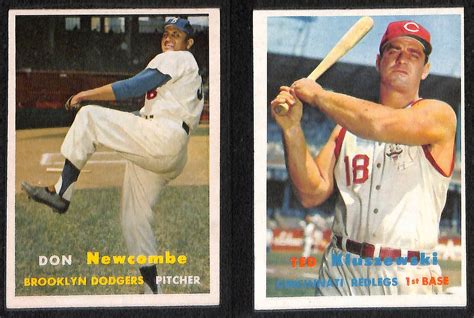 Lot Detail Lot Of 218 1957 Topps Baseball Cards W Early Wynn