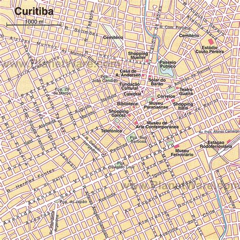 Curitiba Map - Brazil