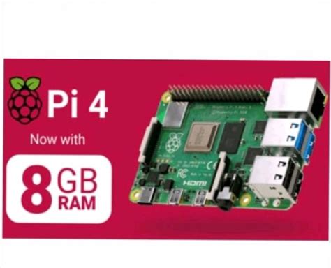 Raspberry Pi 4 Model B 8GB Original UK E14 Raspi 4B RAM 8 GB Indomaker