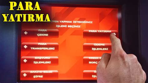 ATM den Hesaba Para Yatırma ZİRAAT ATM ATM Para Yatırma YouTube