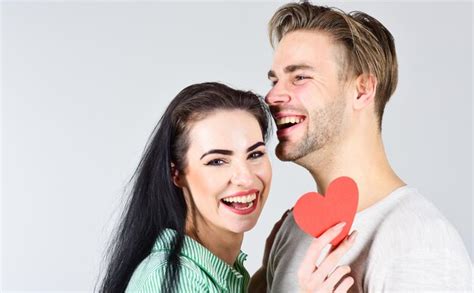 Premium Photo Man And Girl In Love Romantic Ideas Celebrate Valentines Day Happy Together