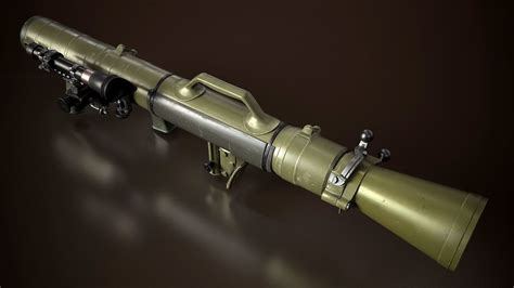 D Model Carl Gustaf M Recoilless Rifle Game Ready Pbr Vr Ar