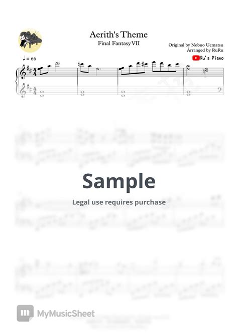 Final Fantasy VII Aerith S Theme Sheets By Ru S Piano