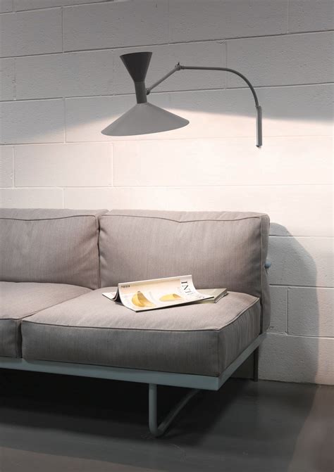 Lampe De Marseille Mini Wall Light With Plug Grey By Nemo Made In