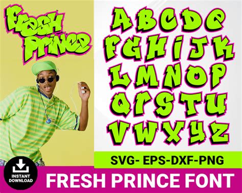 Fresh Prince Font Alphabet Svg Svgforcrafters Free Premium Svg