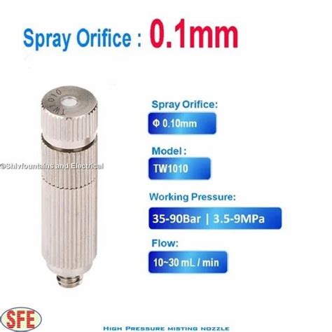 High Pressure Spray Nozzle Dry Fog Mist Ceramic Spray Core Nozzle For