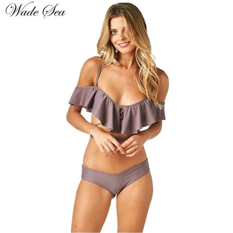 Aliexpress Buy Wade Sea Swimwear Women Bikini Off The