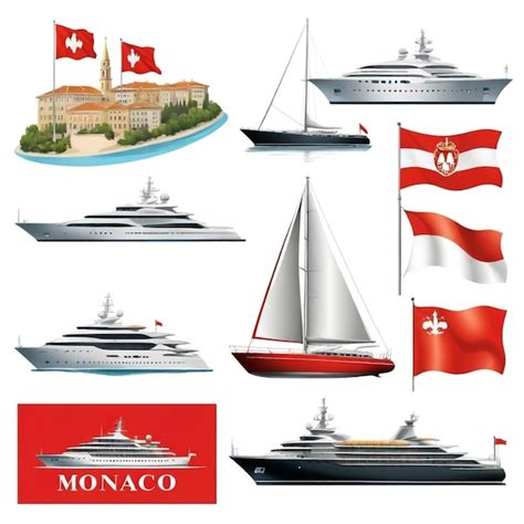 A collage of different types of boats including a cruise ship | Premium AI-generated vector