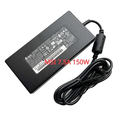 Delta MSI 20V 7 5A 150W Laptop AC Power Adapter Charger Connector Size