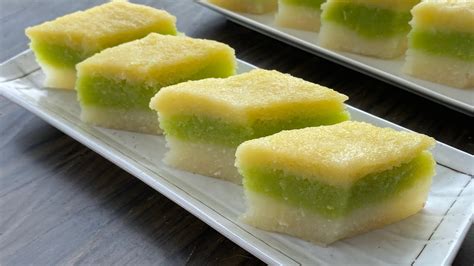 Steamed Tapioca Cake Without Egg Triple Layer Youtube